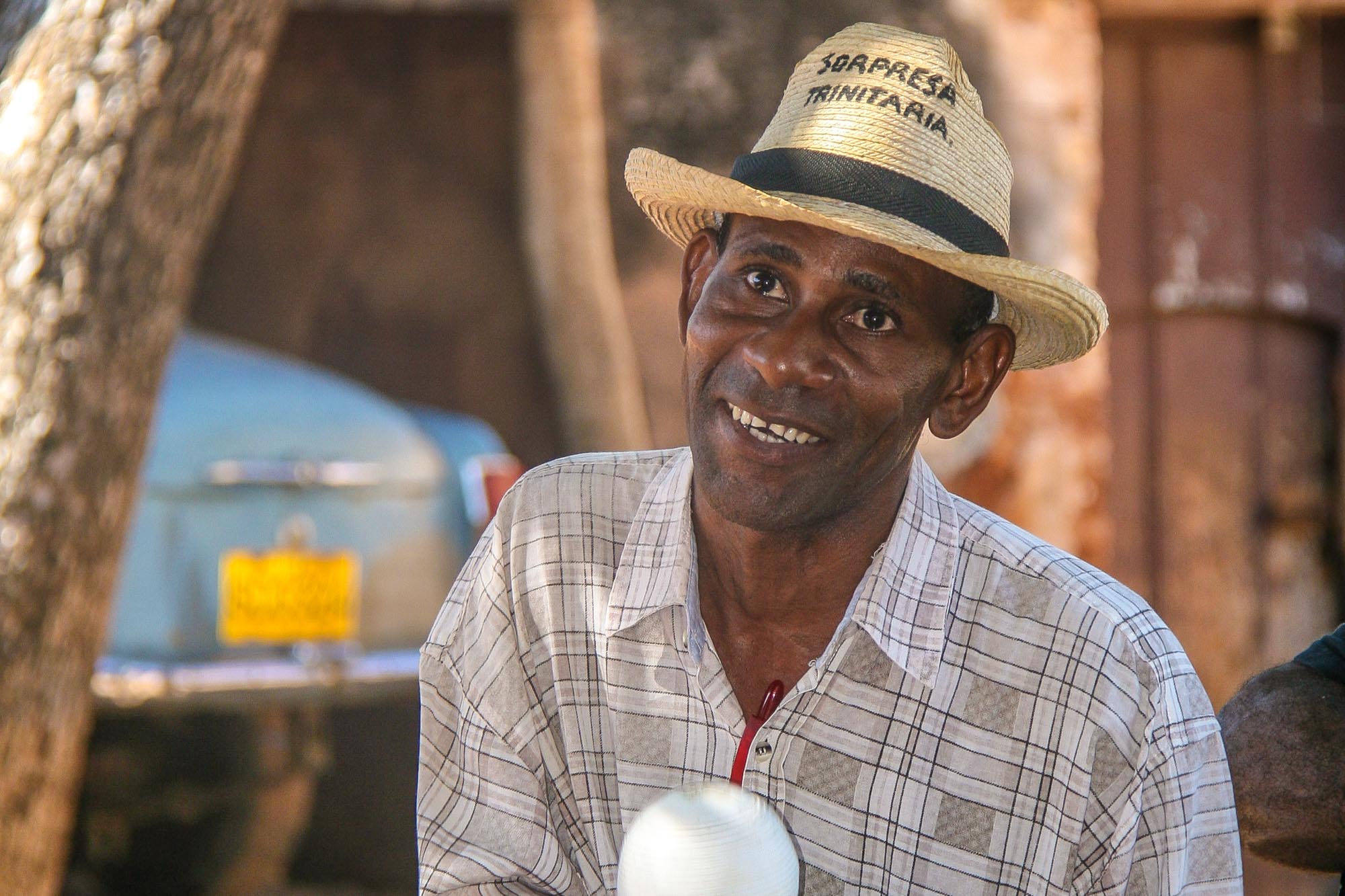 Ein Musiker in Trinidad