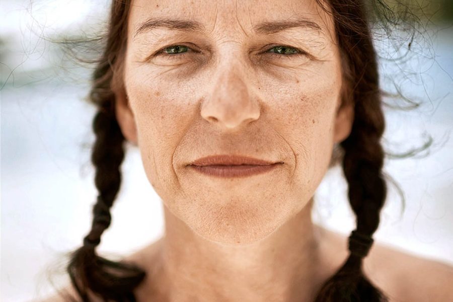 Frances Davies nach 67 Tagen im Ruderboot