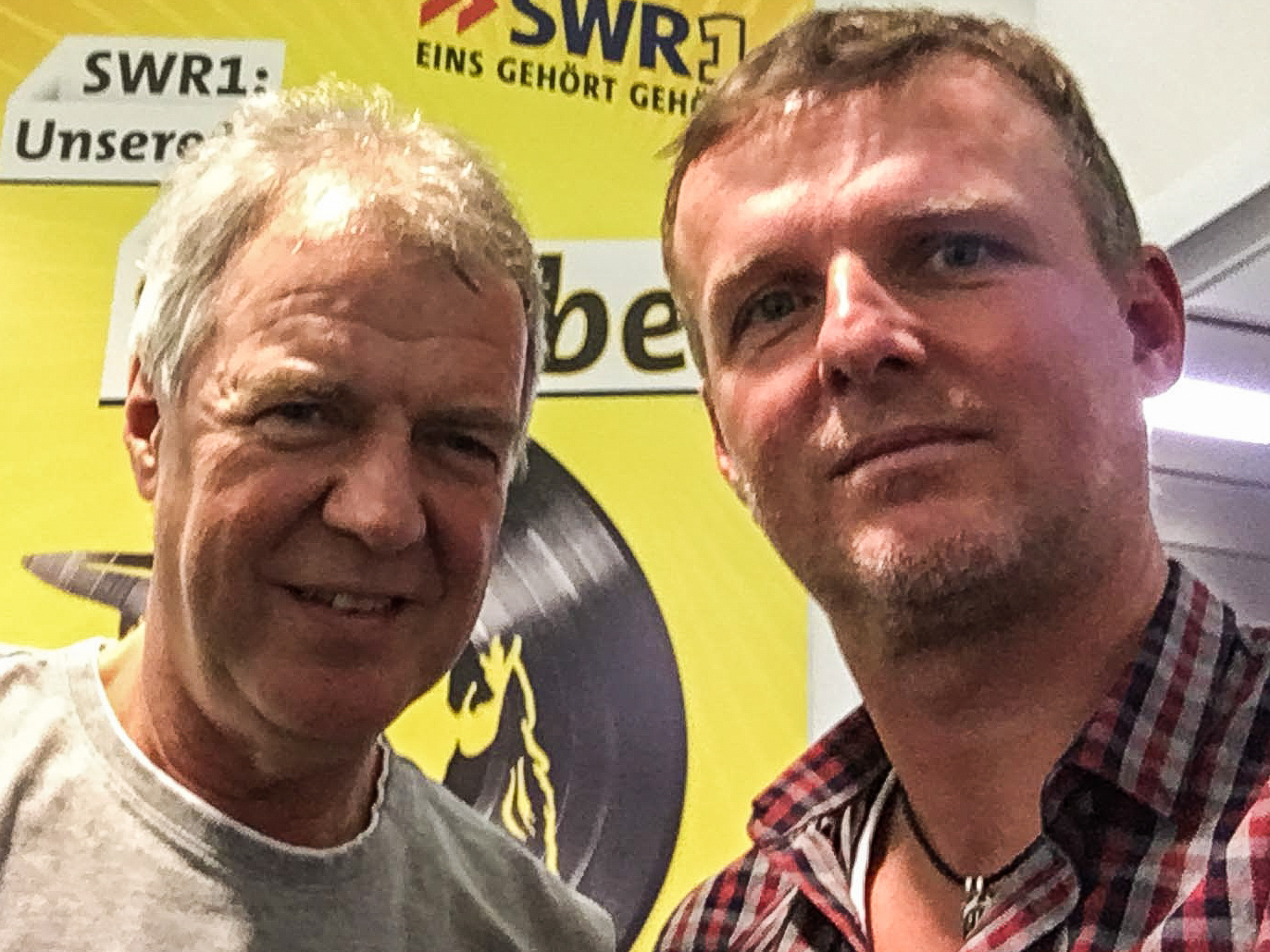 Günter Schneidewind und ich im Funkhaus des SWR in Stuttgart.